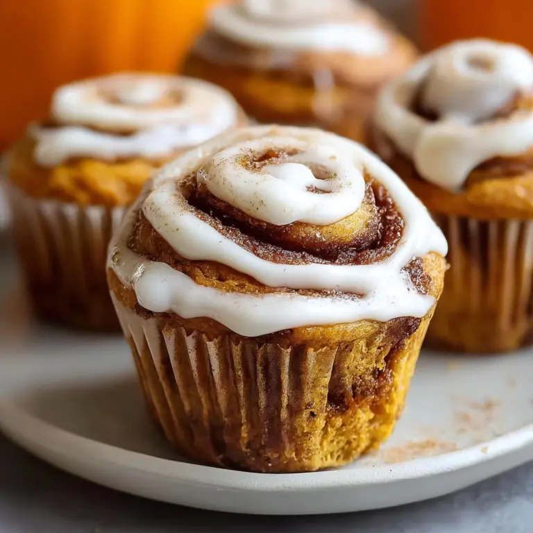Pumpkin Cinnamon Roll Muffins Recipe