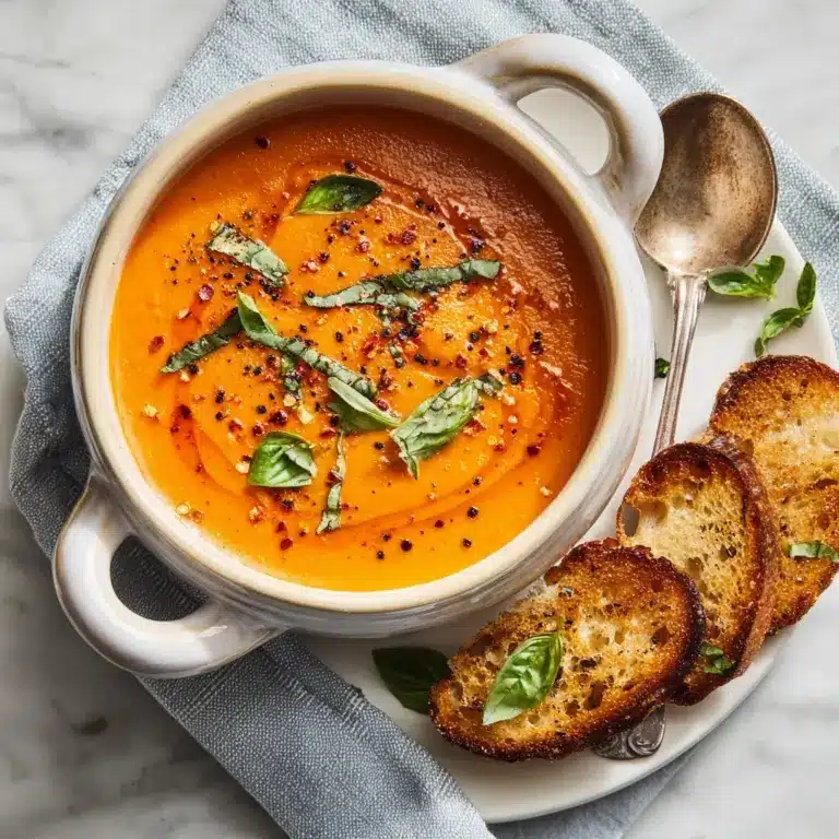 Middle-of-Winter Creamy Tomato Soup (Canned Tomatoes) Recipe