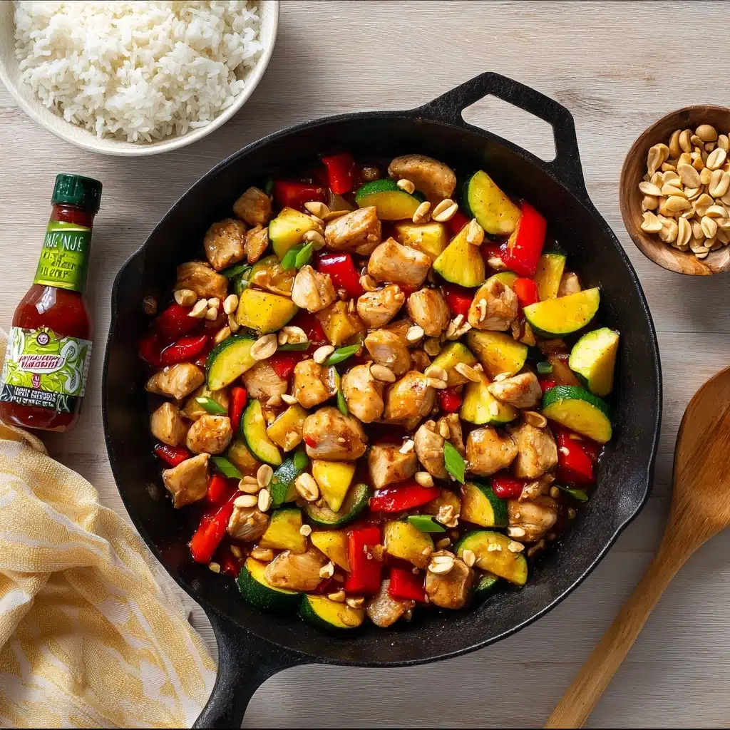 Easy Weeknight Kung Pao Pineapple Chicken Stir Fry Recipe - Recipe Image