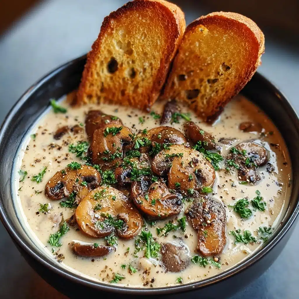 Creamy Mushroom Soup Recipe - Perfect Comfort Food Recipe - Recipe Image