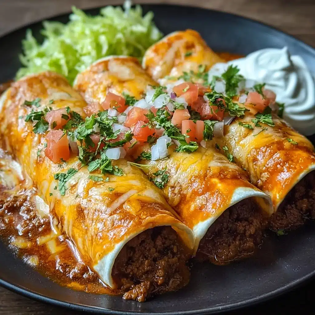 EASY GROUND BEEF ENCHILADAS Recipe - Recipe Image