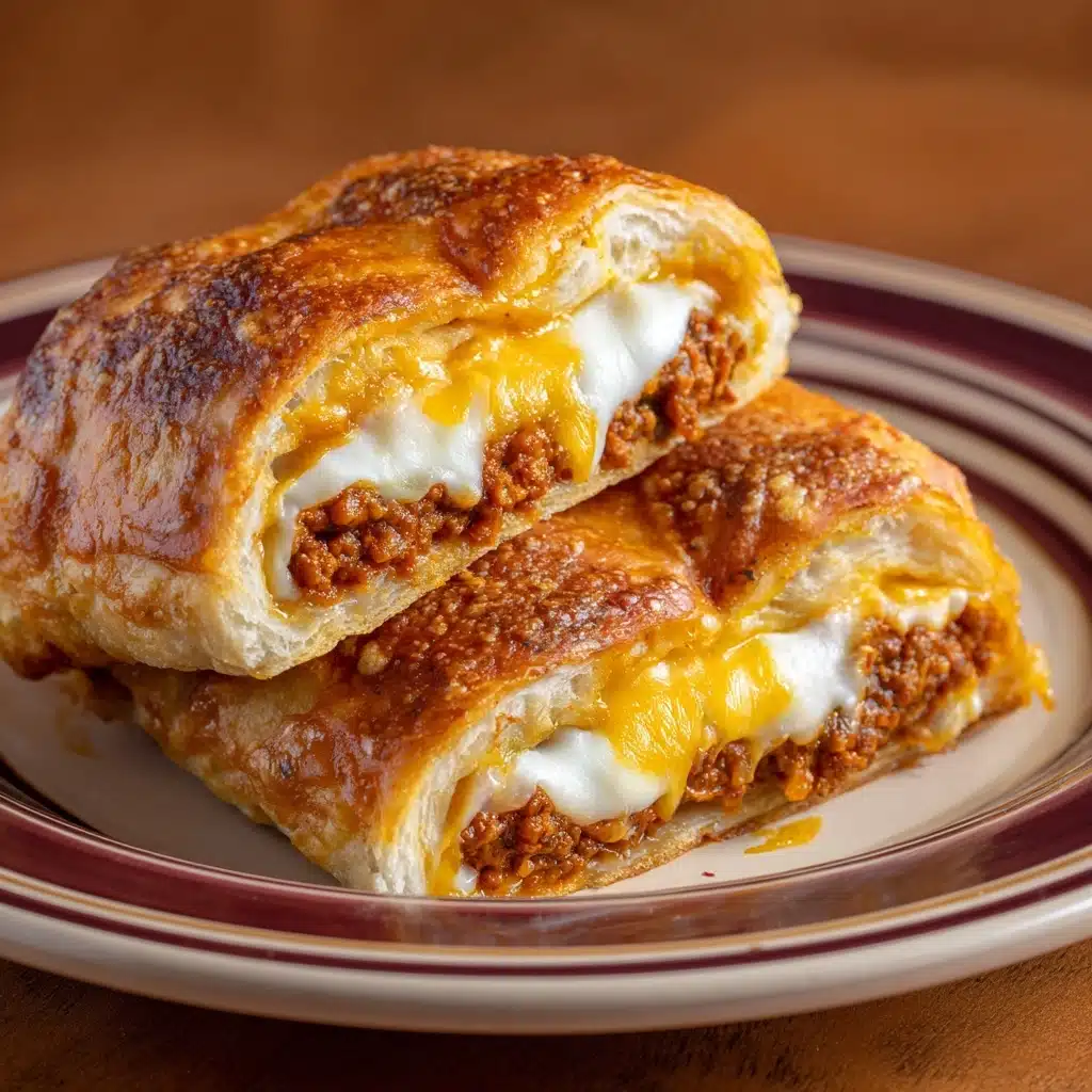 Cheesy Taco Stuffed Breadsticks with Taco Filling Recipe - Recipe Image