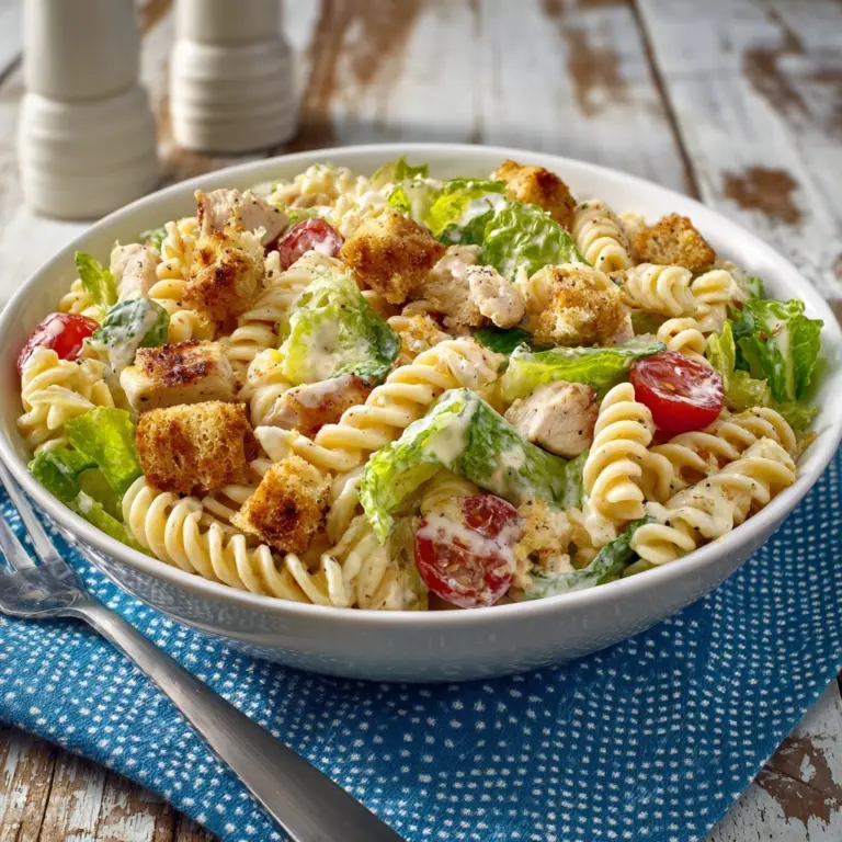 Chicken Caesar Pasta Salad Recipe