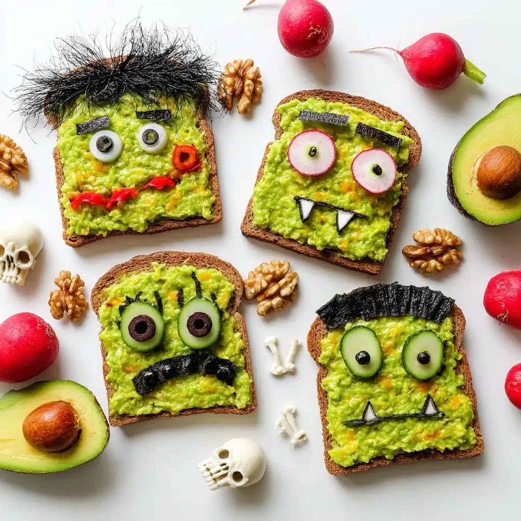 Halloween Avocado Toast Recipe - Recipe Image
