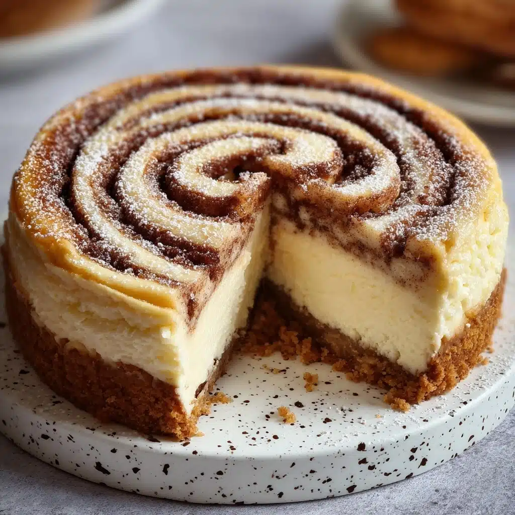 Cinnamon Roll Honeybun Cheesecake Recipe - Recipe Image