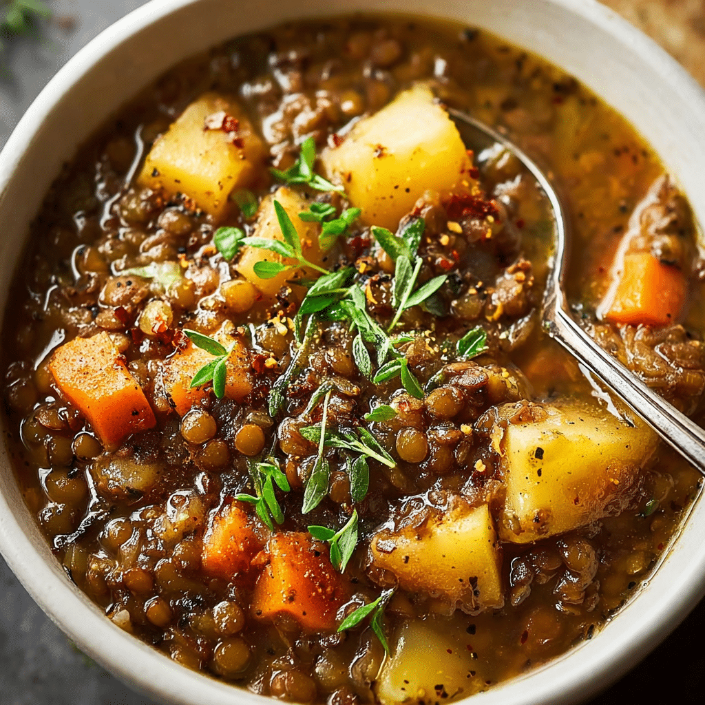Lentil Potato Soup: A Hearty and Healthy Recipe - Recipe Image