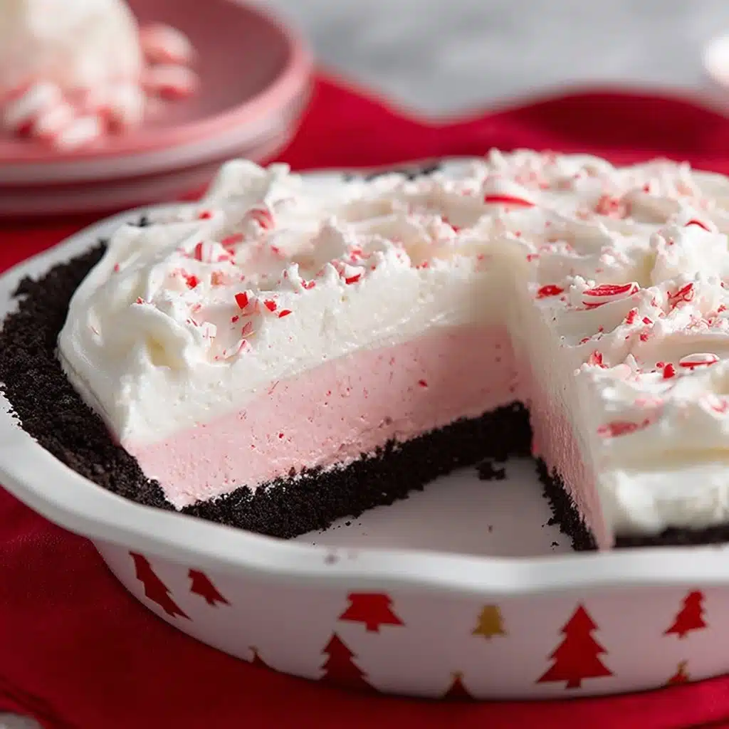 No Bake Christmas Peppermint Pie Recipe - Recipe Image