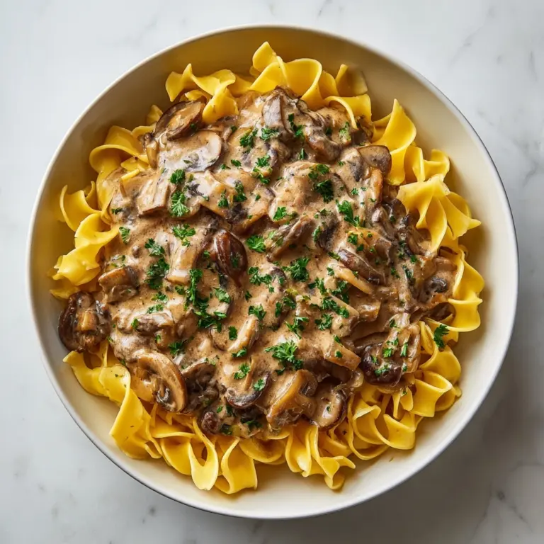 Mushroom and Seitan Stroganoff Recipe