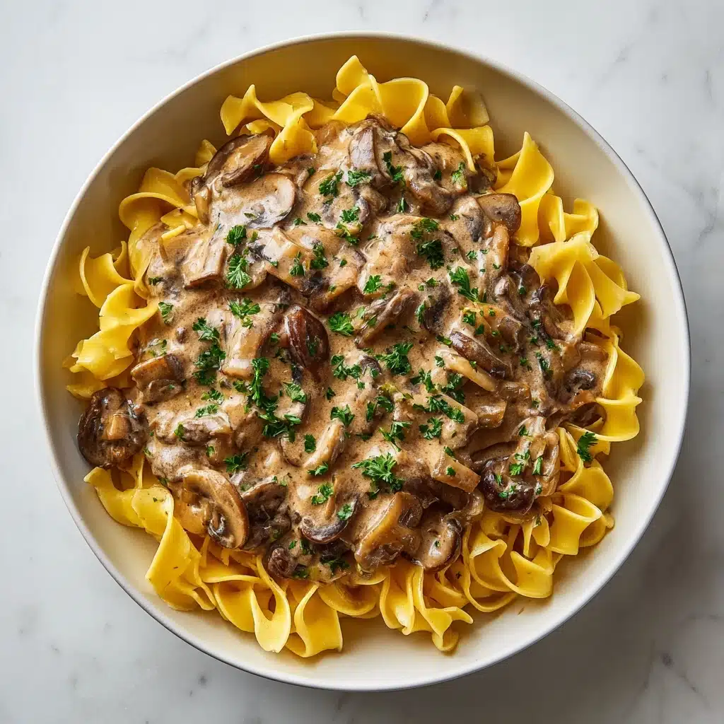 Mushroom and Seitan Stroganoff Recipe