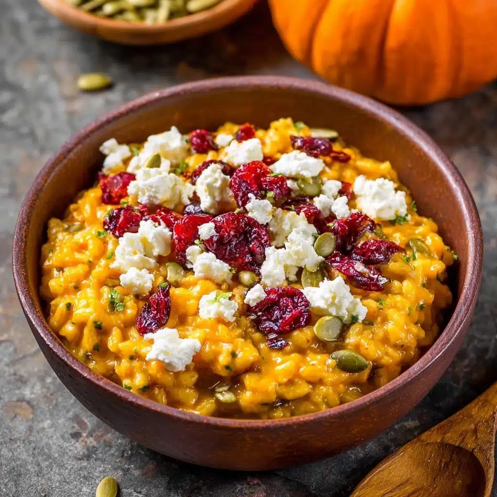 Baked Pumpkin Goat Cheese Risotto Recipe