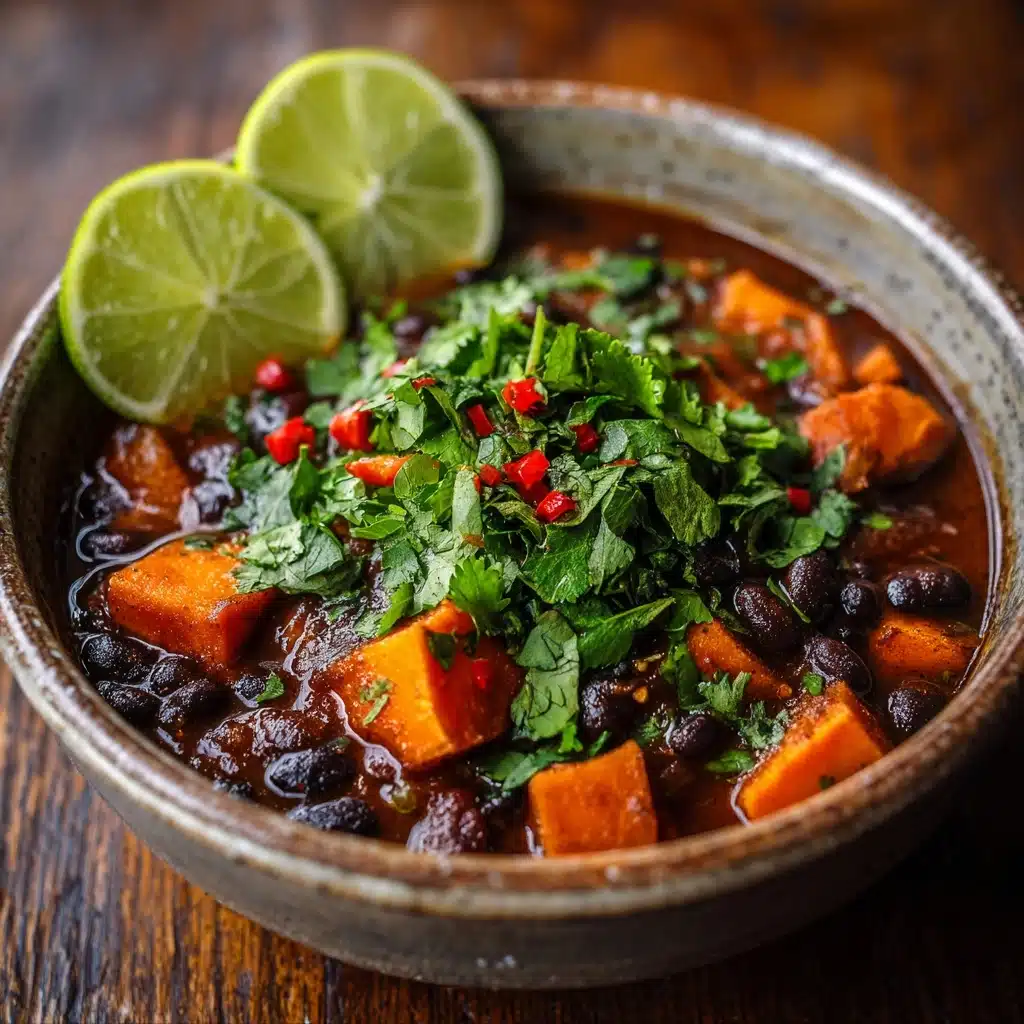 Sweet Potato & Black Bean Vegetarian Chili – Crock Pot Recipe