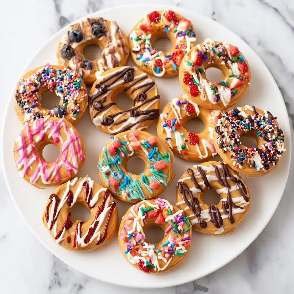 Apple Donuts with Peanut Butter Recipe - Recipe Image
