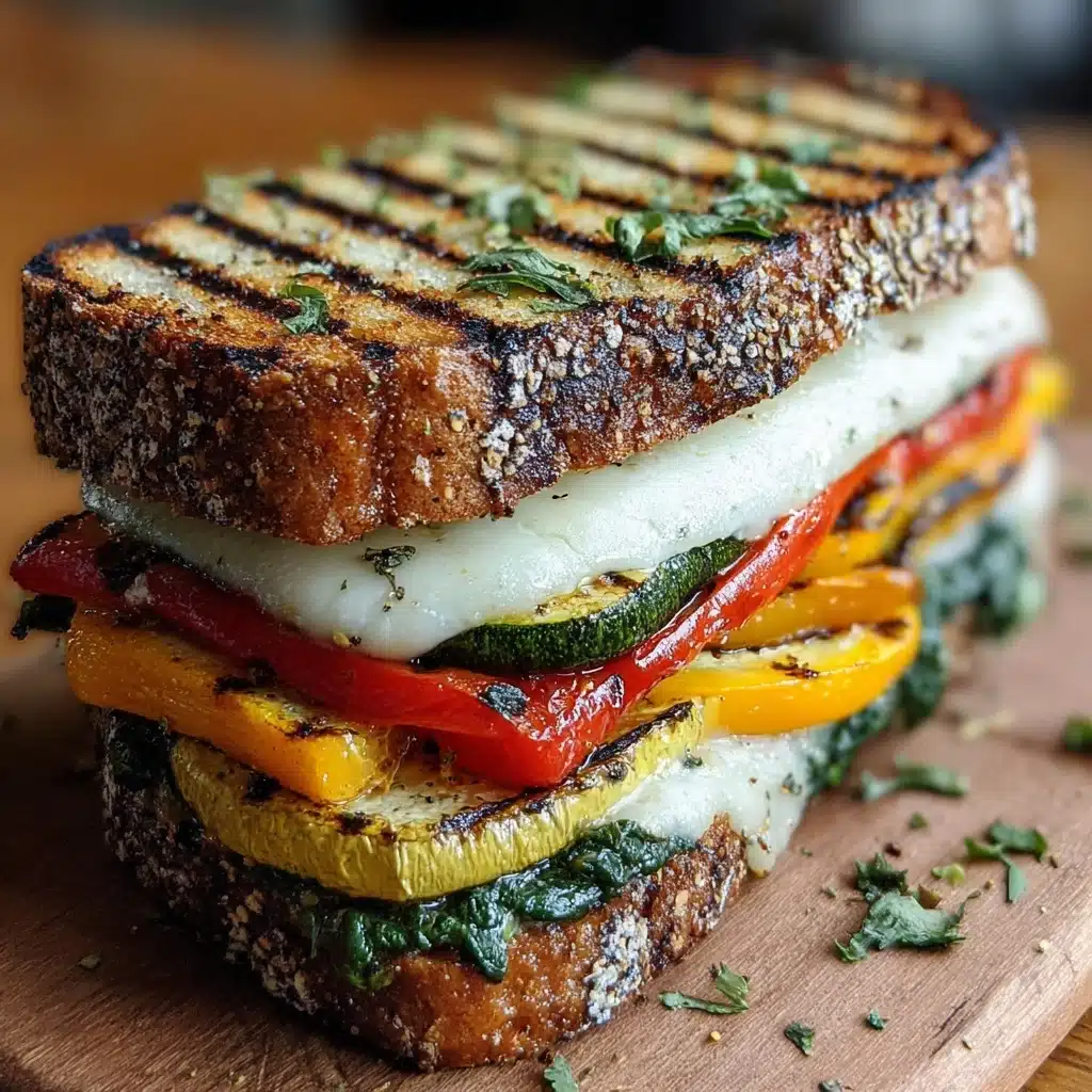Grilled Veggie & Mozzarella Sandwiches Recipe - Recipe Image