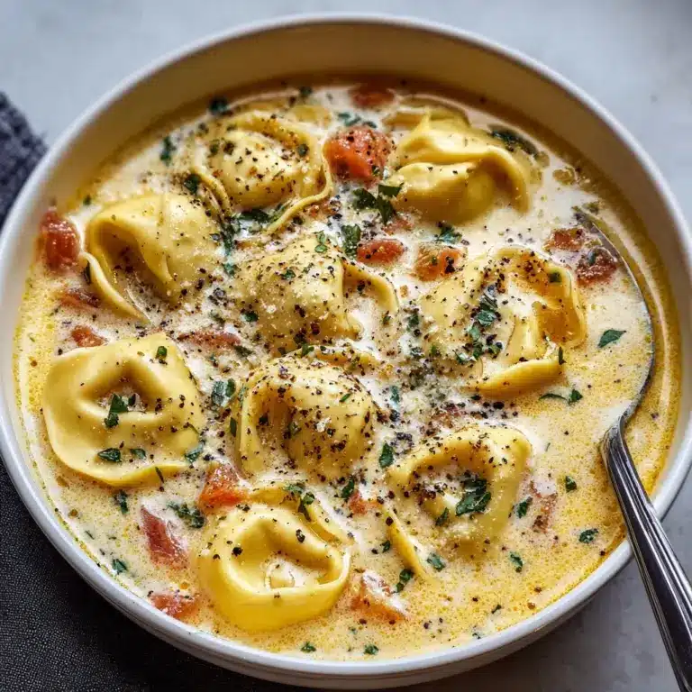 Creamy Tuscan Garlic Tortellini Soup Recipe