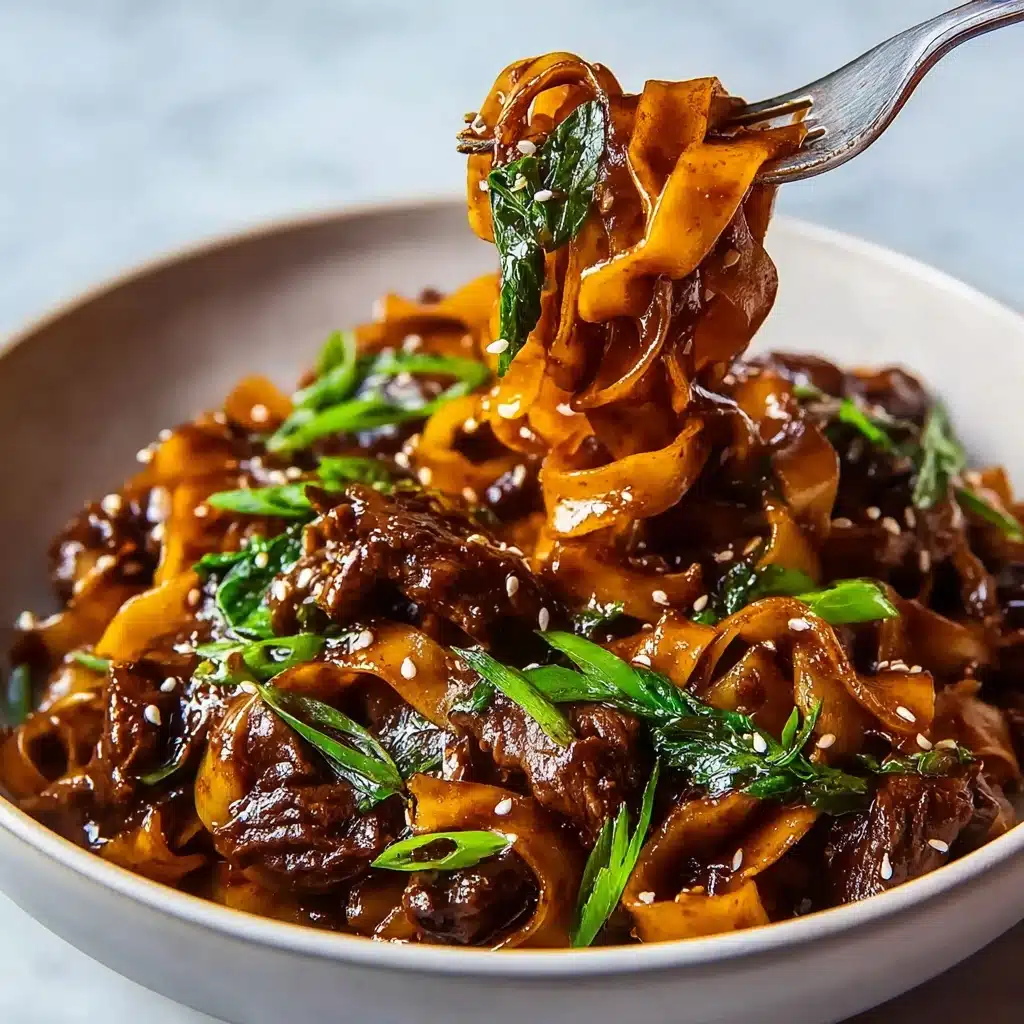 Slow Cooker Korean Beef Noodles Recipe - Recipe Image