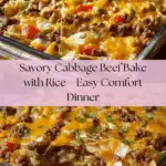 Savory Cabbage Beef Bake Recipe