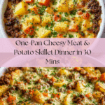 One-Pan Cheesy Meat & Potato Skillet: Comfort in 30 Minutes Recipe
