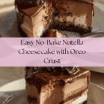 No bake Nutella cheesecake Recipe