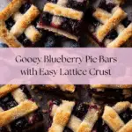 Gooey Blueberry Pie Bars with Lattice Pie Crust Recipe