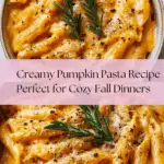 Creamy Pumpkin Pasta: An Incredible Recipe for Fall Recipe