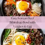 Korean Beef Bibimbap Bowl Recipe