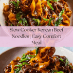 Slow Cooker Korean Beef Noodles Recipe