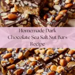 Dark Chocolate and Sea Salt Nut Bars Recipe