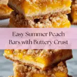 Heavenly Summer Peach Bars Recipe