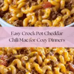 Crock Pot Cheddar Chili Mac Recipe