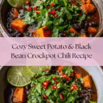 Sweet Potato & Black Bean Vegetarian Chili – Crock Pot Recipe