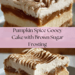 Pumpkin Spice Gooey Cake with Cream Cheese Frosting Recipe