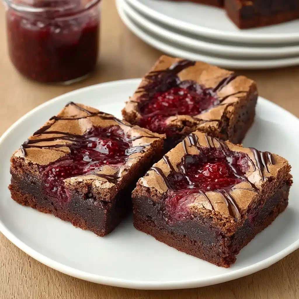 Decadent Raspberry Swirl Brownies Recipe - Recipe Image