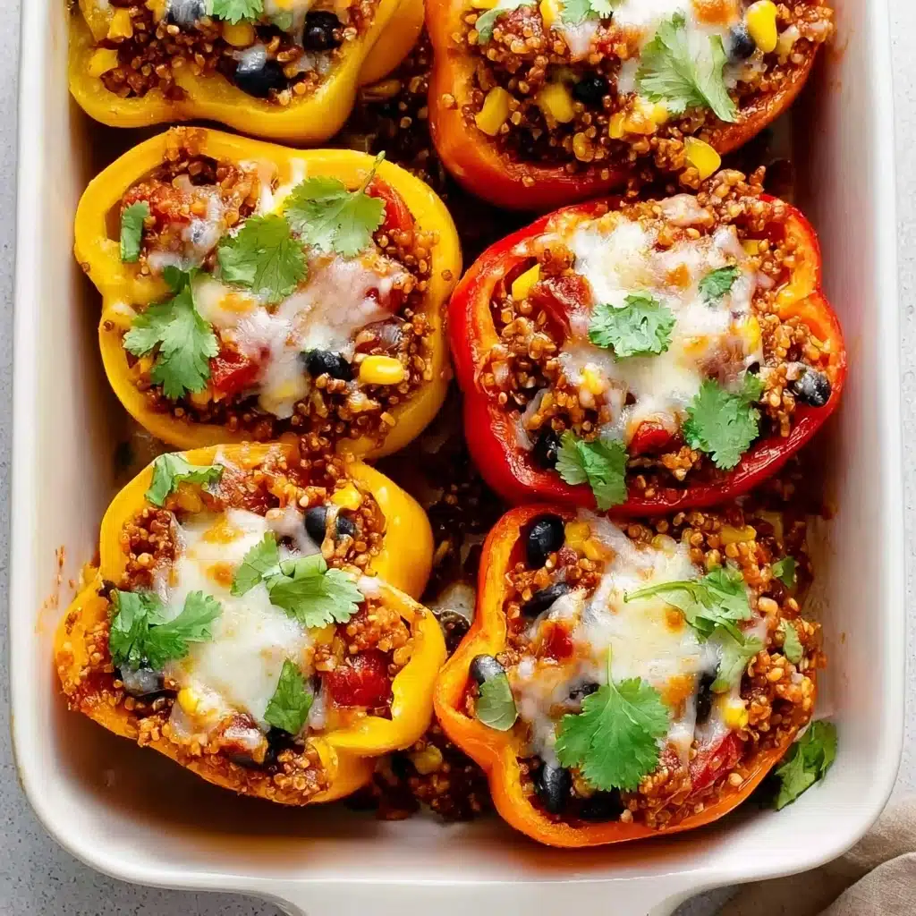High-Protein Quinoa Stuffed Peppers Recipe