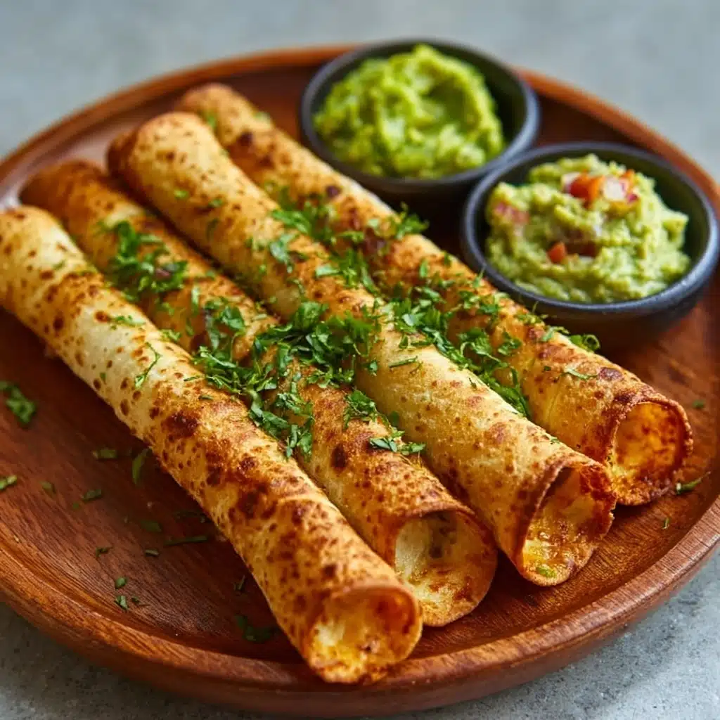 Oven Baked Chicken Taquitos Recipe - Recipe Image
