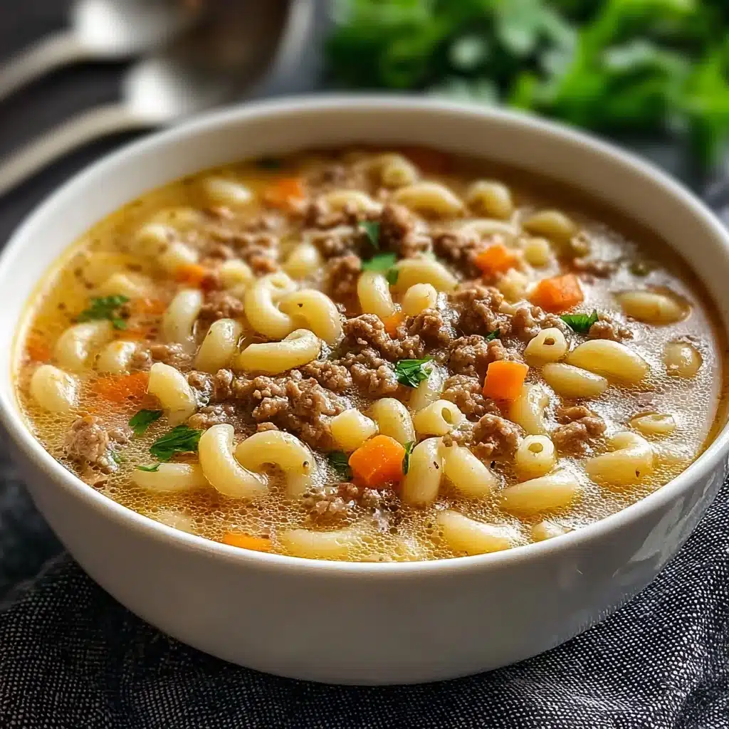 Hamburger Soup with Macaroni Recipe - Recipe Image