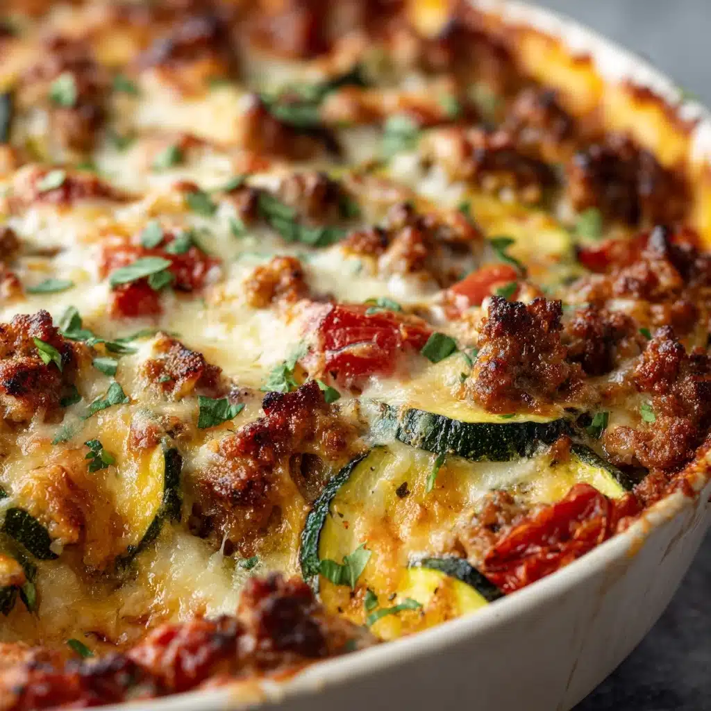 Ground Turkey Zucchini Casserole – Healthy Comfort Food Recipe - Recipe Image