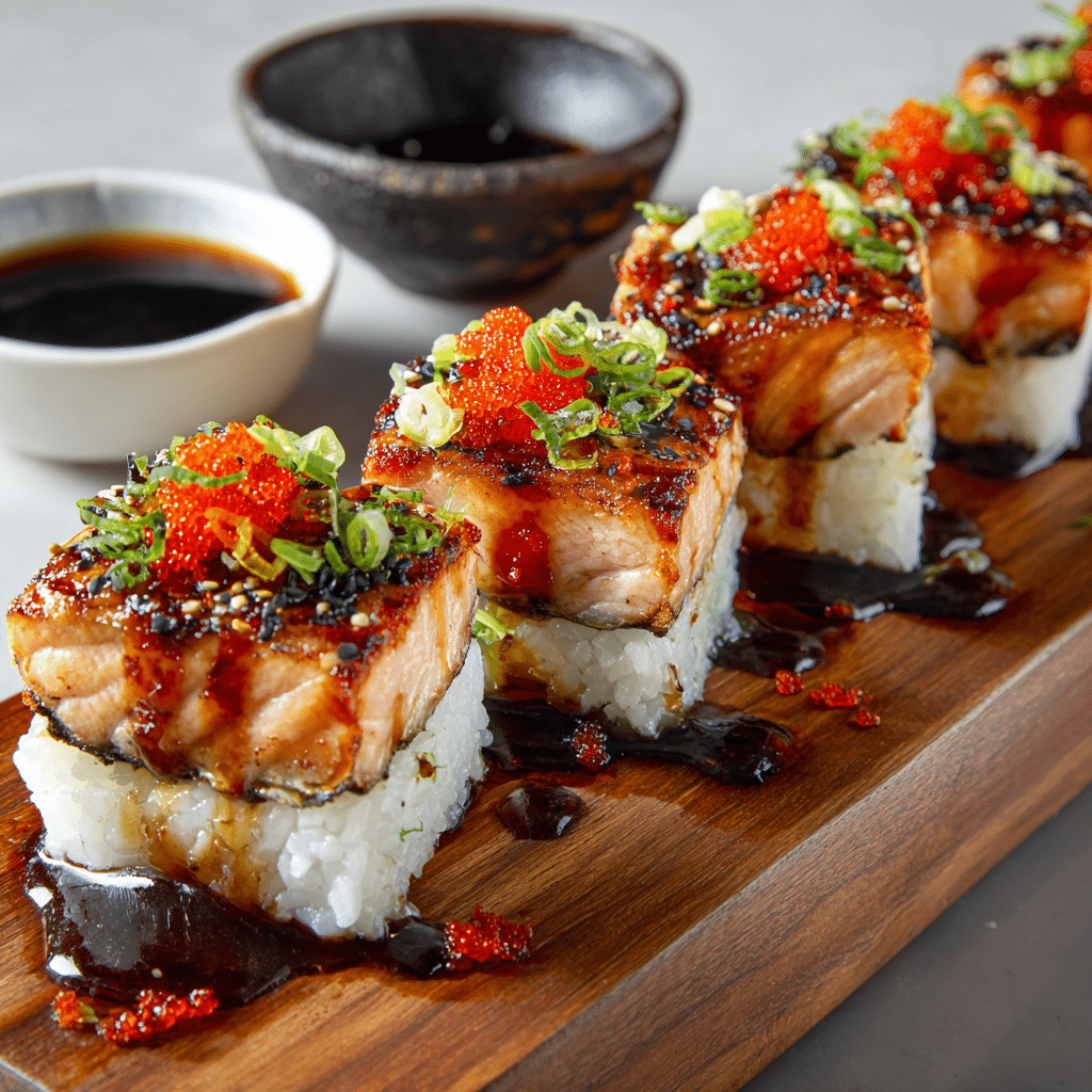 Spicy Salmon Sushi Bake Recipe - Recipe Image