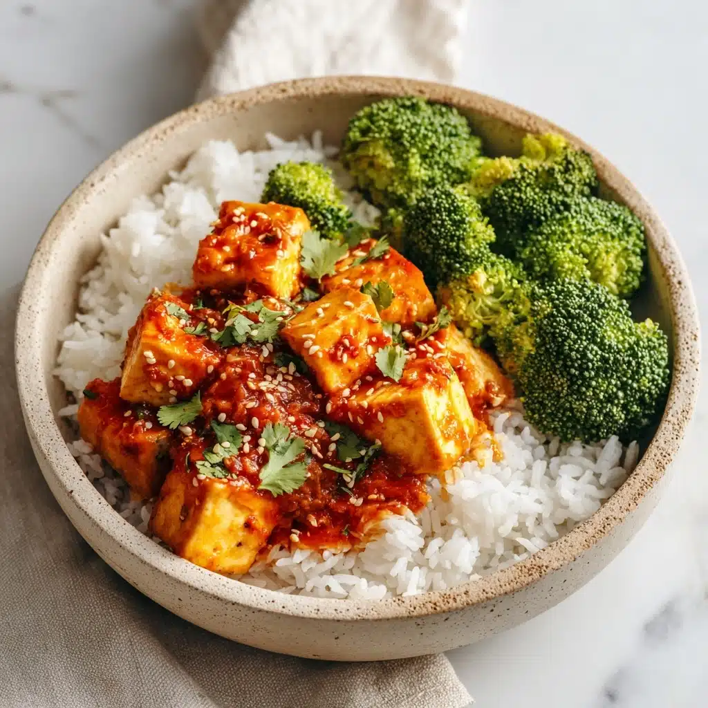 Crispy Gochujang Korean Tofu Recipe - Recipe Image