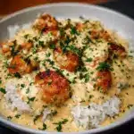 Creamy Smothered Chicken with Rice Recipe