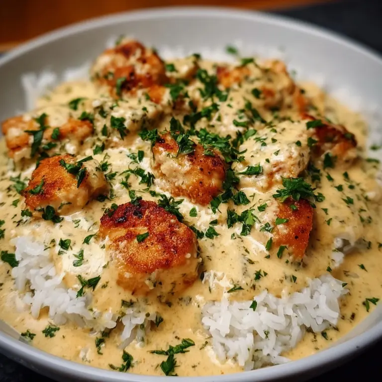 Creamy Smothered Chicken with Rice Recipe