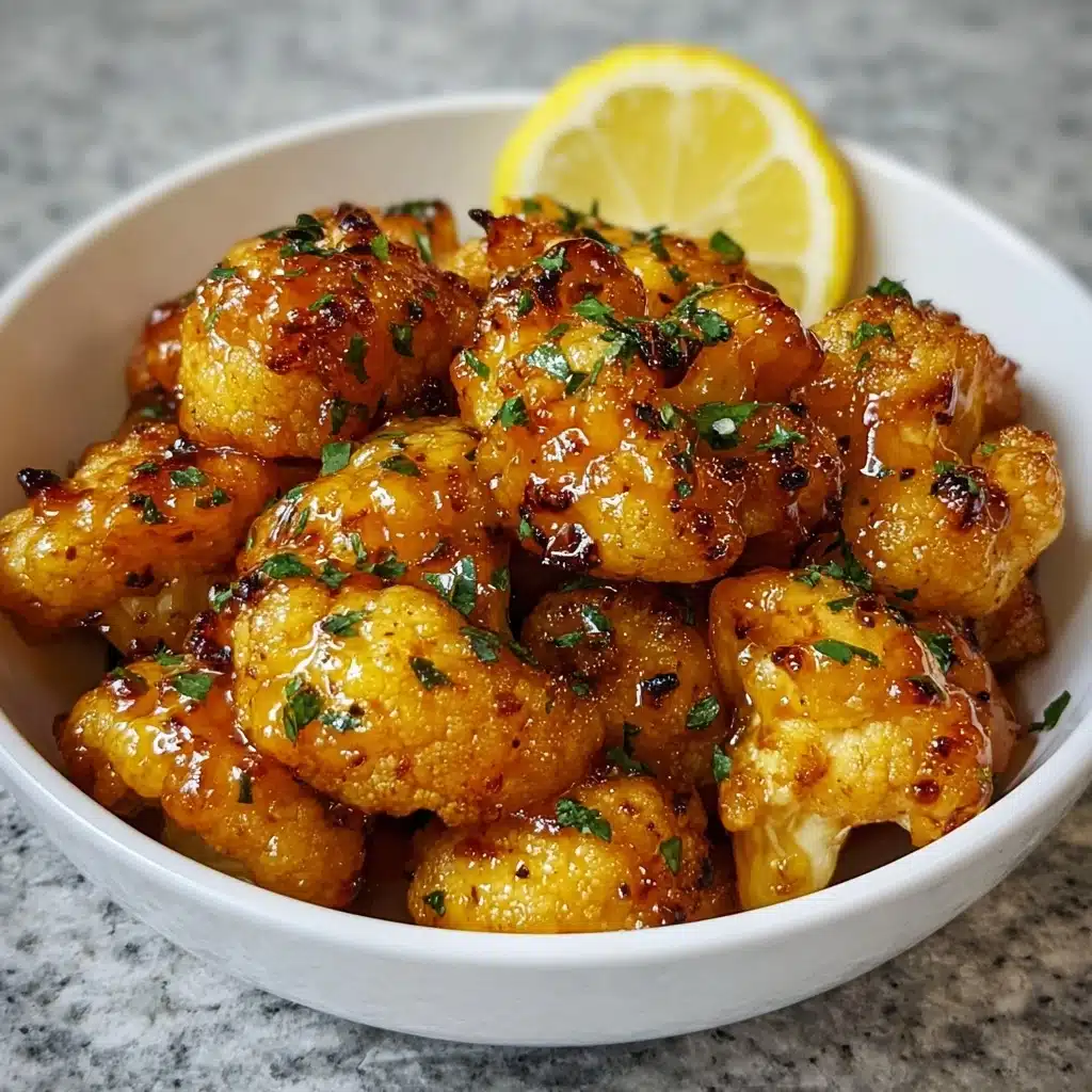 Vegan Lemon Pepper Glazed Cauliflower Recipe - Recipe Image