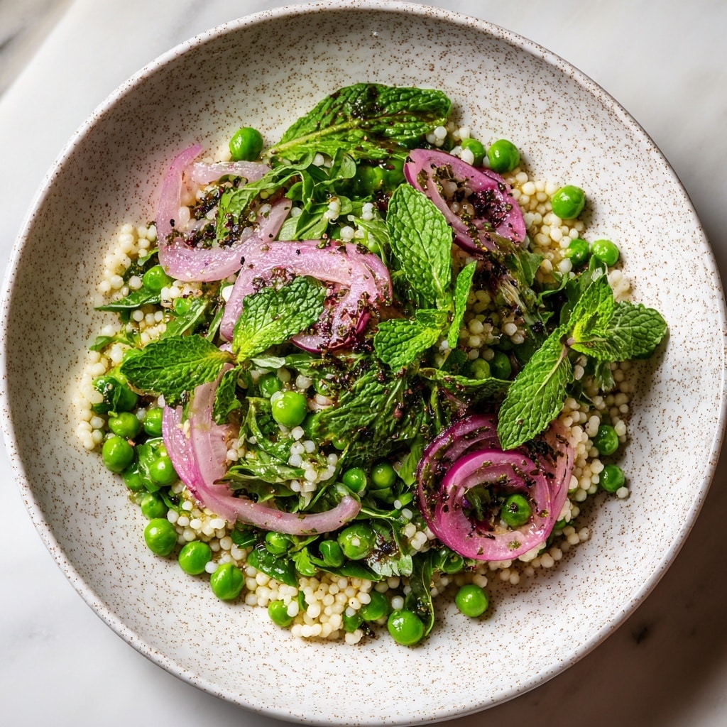 Spring Couscous Salad with Herbs, Pistachios, and Za’atar Recipe