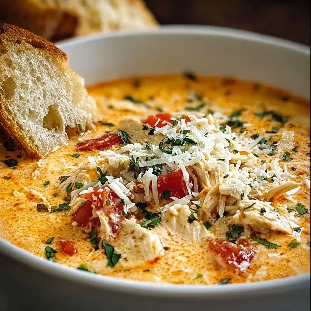 Creamy Chicken Parmesan Soup Recipe - Recipe Image