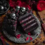 Spooky Black Velvet Halloween Cake Recipe