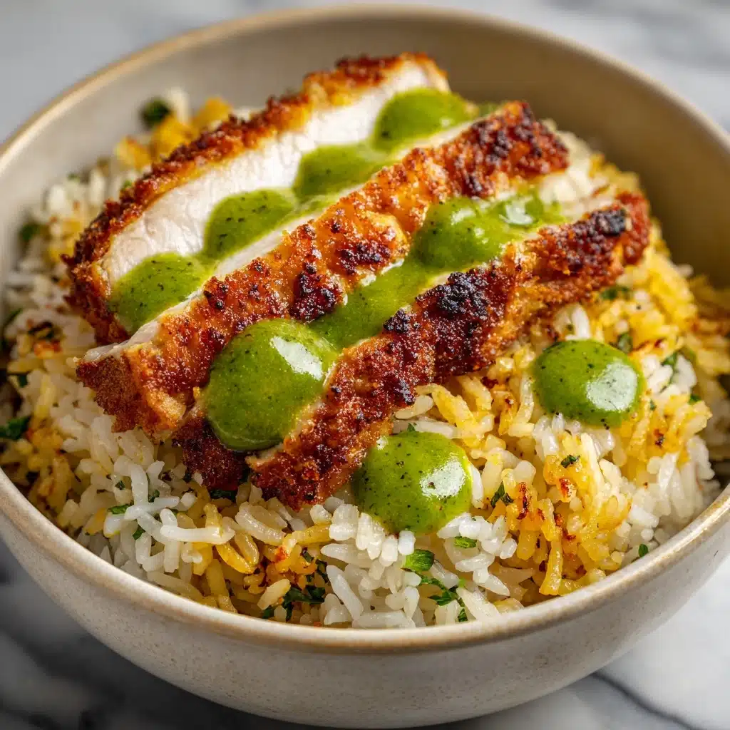 Easy Peruvian Chicken And Rice with Green Sauce Recipe - Recipe Image