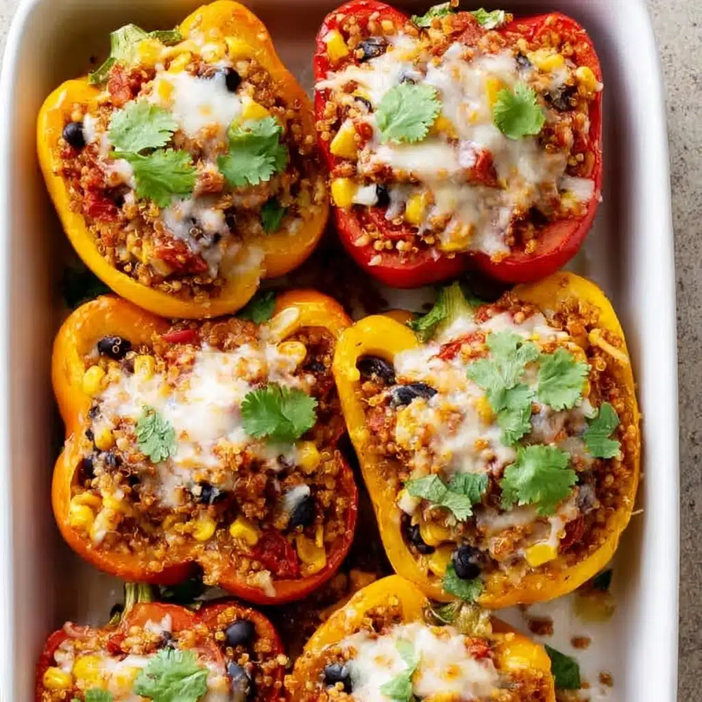 High-Protein Quinoa Stuffed Peppers Recipe - Recipe Image