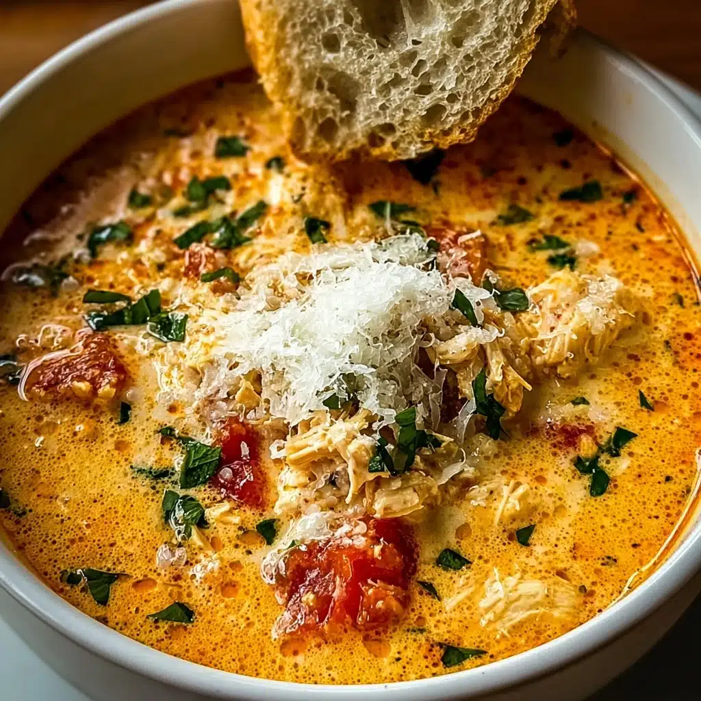Creamy Chicken Parmesan Soup Recipe - Recipe Image
