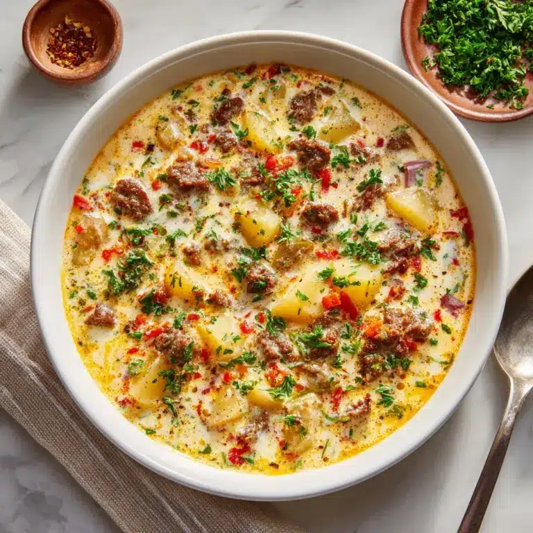 Cheesesteak Potato Soup Recipe