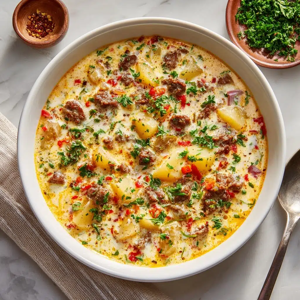 Cheesesteak Potato Soup Recipe - Recipe Image