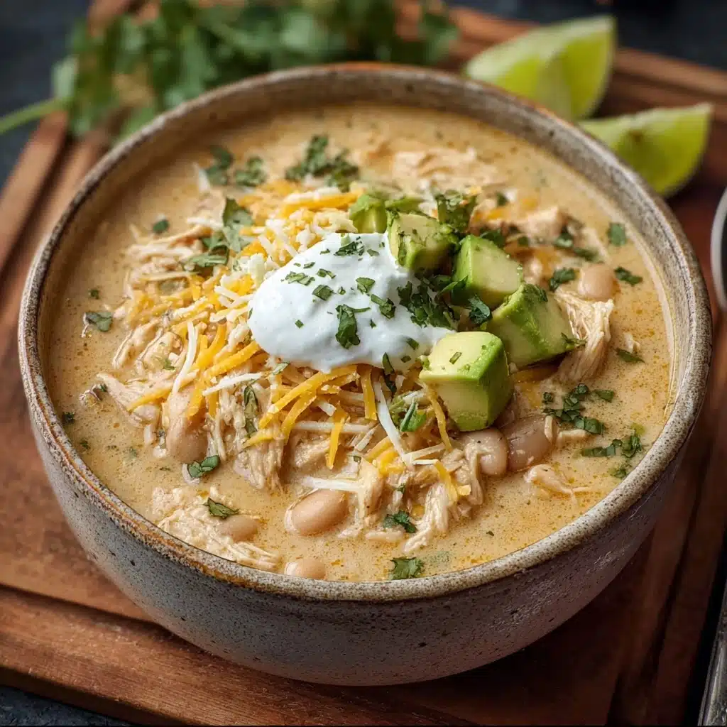 Creamy Crockpot White Chicken Chili Recipe - Recipe Image